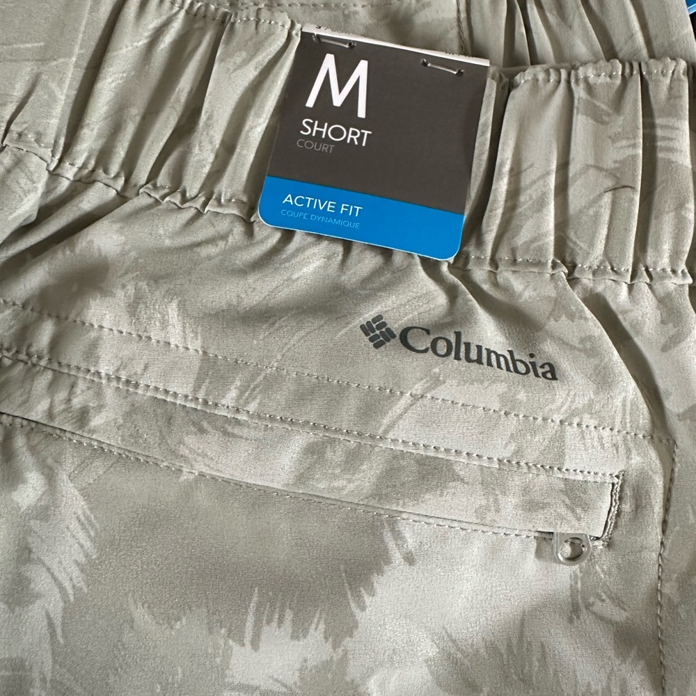 Columbia Athletic Shorts with Distressed Design NWT - Sage Green - Picture 3 of 3